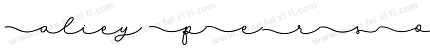 Aliey PERSONAL USE字体转换